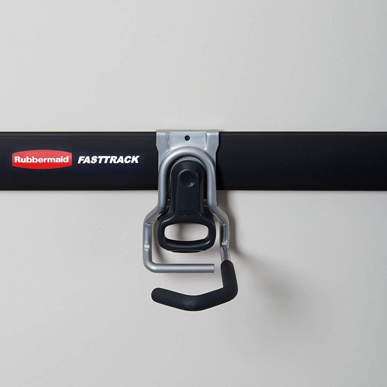 Rubbermaid Fasttrack Garage Storage Vertical Hanger Wall Hook Bike Rack